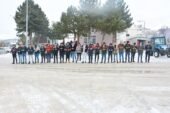 Akharım Kasabasında Askerler için uğurlama töreni