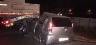 Otomobil TIR’a arkadan çarptı  1 kişi yaralandı