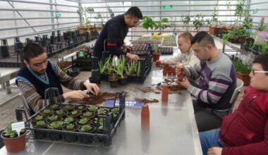 Özel öğrenciler, Jeotermal “Süs bitkileri üretim serası” ile rehabilite ediliyor